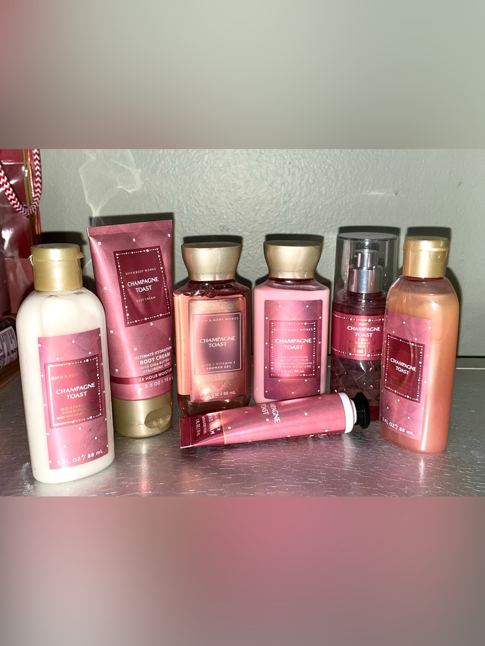 CHAMPAGNE TOAST Seven Piece Bundle Bath & Body Works